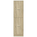 apotekerskab 40x41x144,5 cm konstrueret træ sonoma-eg