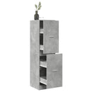apotekerskab 40x41x144,5 cm konstrueret træ betongrå