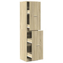 apotekerskab 40x41x174,5 cm konstrueret træ sonoma-eg