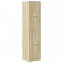 apotekerskab 40x41x174,5 cm konstrueret træ sonoma-eg