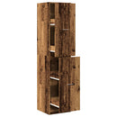 apotekerskab 40x41x174,5 cm konstrueret træ gammelt træ-look