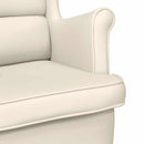 gyngestol 74x90x102 cm linnedstof hvid