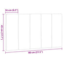 gavlpude Hanko 80 cm stof cremefarvet