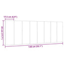 gavlpude Hanko 140 cm stof lysegrå