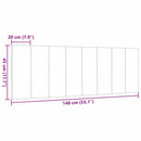 gavlpude Hanko 140 cm stof blå