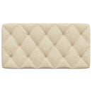 gavlpude 100 cm stof cremefarvet