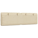 gavlpude 160 cm stof cremefarvet