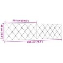 gavlpude 200 cm stof sort