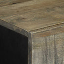 skænke 2 stk. 60x33,5x75 cm massivt mangotræ lysegrå