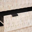 Sideboard 3 pcs Hvid Vask Finish 180 x 33 x 75 cm