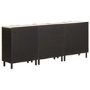 Sideboard 3 pcs Hvid Vask Finish 180 x 33 x 75 cm
