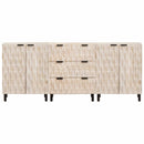 Sideboard 3 pcs Hvid Vask Finish 180 x 33 x 75 cm