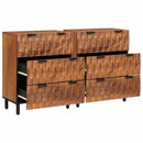 Sideboard 2 pcs Acacia Brun Finish 60 x 33 x 75 cm