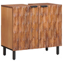 Badeværelsessæt 2 stk. Akaciebrown finish 62 x 33 x 58 cm