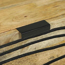 Sidetabel Sæt 2 pcs Naturfarvet 120 x 33,5 x 75 cm
