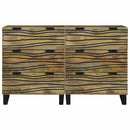 Sidetabel Sæt 2 pcs Naturfarvet 120 x 33,5 x 75 cm