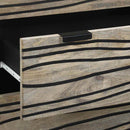 Sidetabel Sæt 2 pcs Hvid 120 x 33,5 x 75 cm Massivt mangotræ