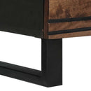Sidetabel Sæt 2 pcs Valnød 120 x 33,5 x 75 cm Massivt mangotræ