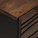 Sidetabel Sæt 2 pcs Valnød 120 x 33,5 x 75 cm Massivt mangotræ