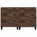 Sidetabel Sæt 2 pcs Valnød 120 x 33,5 x 75 cm Massivt mangotræ