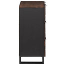 Sidetabel Sæt 2 pcs Valnød 120 x 33,5 x 75 cm Massivt mangotræ
