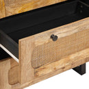 Sideboard 2 pcs Brun 60 x 33 x 75 cm Massivt mangotræ