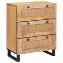 Sideboard 2 pcs Brun 60 x 33 x 75 cm Massivt mangotræ