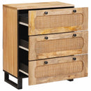 Sideboard 2 pcs Brun 60 x 33 x 75 cm Massivt mangotræ