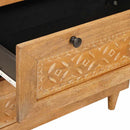 Sideboard 2 stk. 120 x 33,5 x 75 cm Massivt mangotræ Brun