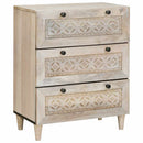 Sideboard 2 pcs Hvid 120 x 33,5 x 75 cm Massivt mangotræ