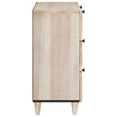 Sideboard 2 pcs Hvid 120 x 33,5 x 75 cm Massivt mangotræ