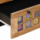Sideboard 2 pcs Naturfarvet 60 x 33 x 75 cm Massivt mangotræ