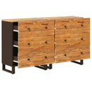 Sideboard 2 pcs Brun 60 x 33 x 75 cm Massivt mangotræ