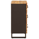 Sideboard 2 pcs Brun 60 x 33 x 75 cm Massivt mangotræ