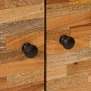Sideboard 3 pcs Brun 60 x 33 x 75 cm Massivt mangotræ