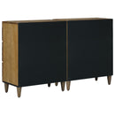 Sideboard 2 pcs Brun 60 x 33,5 x 75 cm Massivt mangotræ