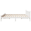 sengeramme uden madras 200x200 cm massivt fyrretræ hvid