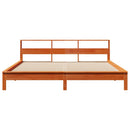 sengeramme uden madras 180x200 cm massivt fyrretræ gyldenbrun