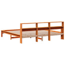 sengeramme uden madras 180x200 cm massivt fyrretræ gyldenbrun