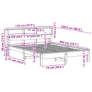 sengeramme uden madras 160x200 cm massivt fyrretræ