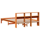 sengeramme uden madras 160x200 cm massivt fyrretræ gyldenbrun