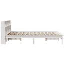 sengeramme uden madras 140x200 cm massivt fyrretræ hvid