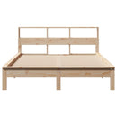 sengeramme uden madras 140x190 cm massivt fyrretræ