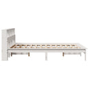 sengeramme uden madras 140x190 cm massivt fyrretræ hvid