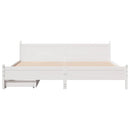 sengeramme uden madras 180x200 cm massivt fyrretræ hvid