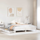 sengeramme uden madras 180x200 cm massivt fyrretræ hvid