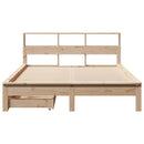 seng med reol uden madras 120x190 cm massivt fyrretræ