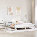 sengeramme uden madras 180x200 cm massivt fyrretræ hvid