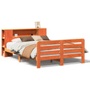 sengeramme uden madras 150x200 cm massivt fyrretræ gyldenbrun