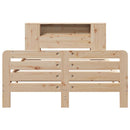 sengeramme uden madras 135x190 cm massivt fyrretræ hvid